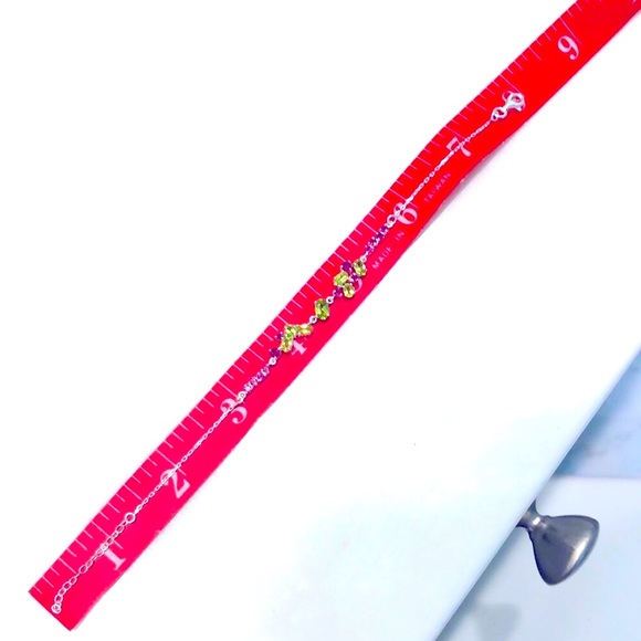 Peridot Garnet Silver Bracelet - Picture 4 of 4